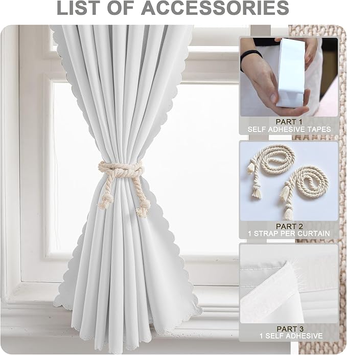 Self Adhesive Curtains, No Drilling Curtains, Easy Installation - Image 6