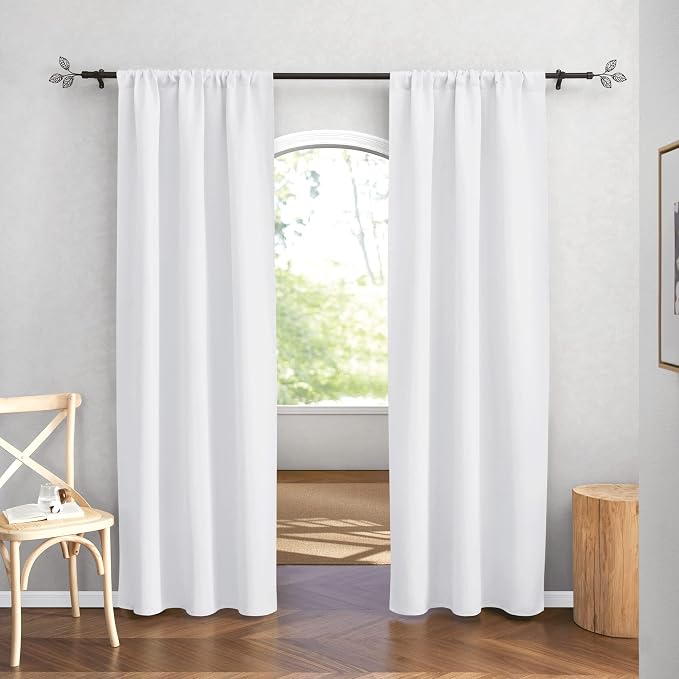 RYB HOME Curtains for Bedroom Living Room Dining Room Office 84 inches Long | - Image 2