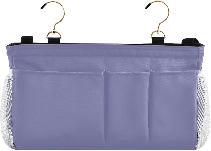 Purple Bedside Caddy Storage Bag Bedside Organizer - Image 2