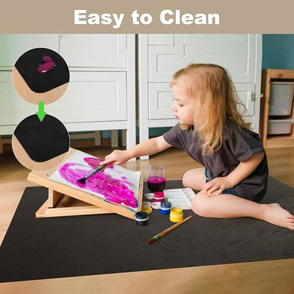 60" x 75" Office Mat for Hardwood Floor with 3D Feather Design,Waterproof&Non-Slip Computer Floors Mat,Utility Office Floor Mats for Rolling Chairs Hardwood,Office Chair Floors Protector for Home&Game