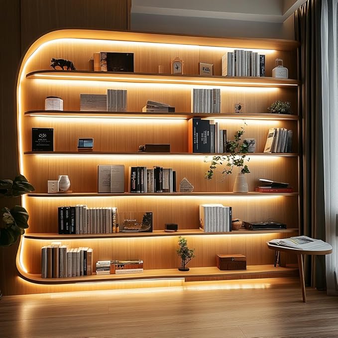 UVTaoYuan Short Led Strip Lights 5V USB LEDs Display Cabinet Lighting USB 8mm Small COB LED Strip Light 4000K Warm White Not Dimmable Flexible led for Home DIY TV Lights Indoor Use (3.28FT /1M)