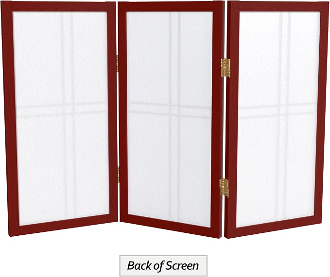 2 ft. Short Desktop Double Cross Shoji Screen - Image 7