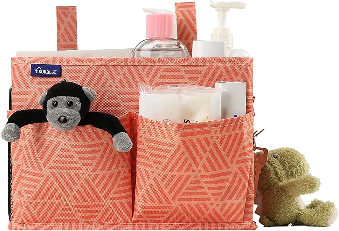 Surblue Bedside Caddy Hanging Bed Organizer Storage Bag Pocket - Image 3