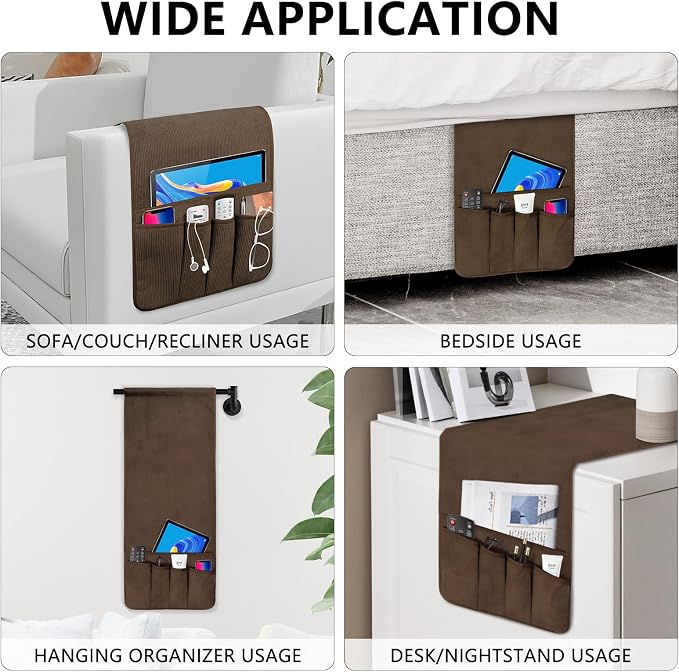 Remote Control Holder, Anti Slip Armchair Caddy Couch Caddy - Image 4