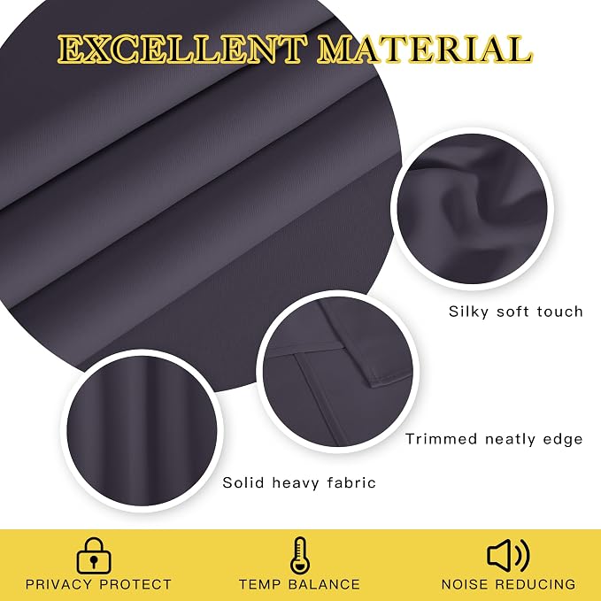 NICETOWN Blackout Curtains 120 inch Length - Image 2