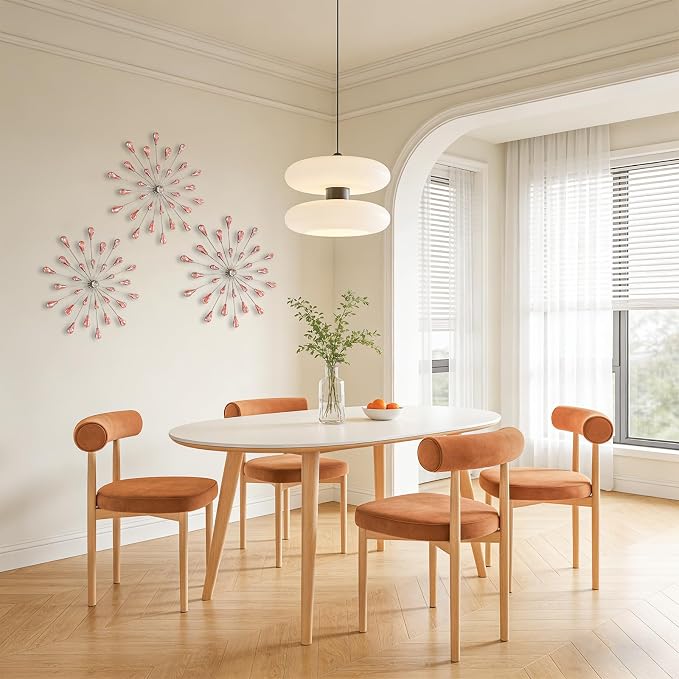 ZEXUIRU 3 Set Silver Starburst Wall Art - Image 7