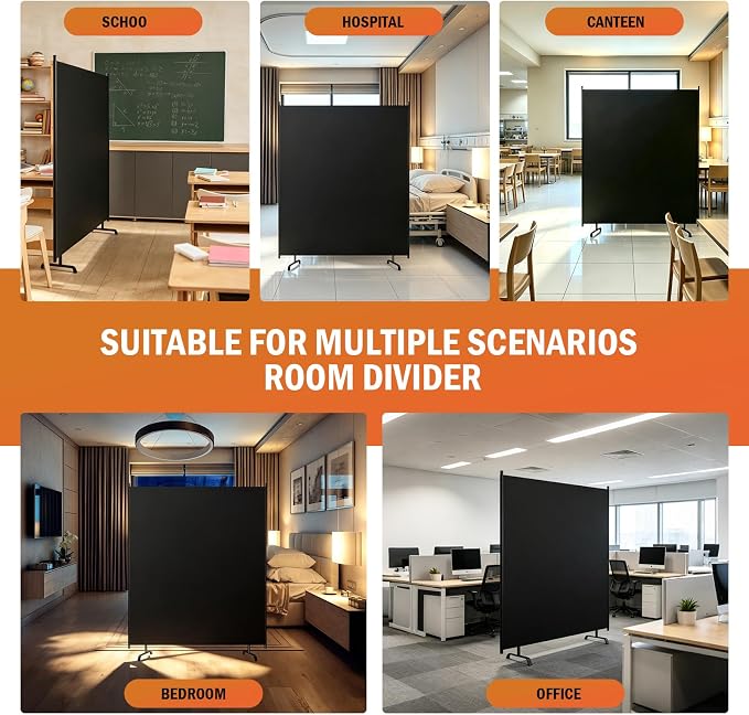 Room Divider Panel, 100% Blackout Privacy Screens - Image 9