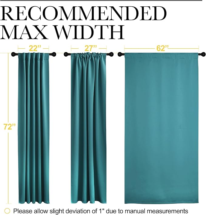 NICETOWN Blackout Curtain Panels Window Draperies - Image 7