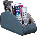 Remote Control Holder, Leather 5 Rooms Desk Organizer and Decorations by YAPISHI