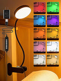 Clip on Light, 10 RGB Colors+10 Brightness Small Desk Lamp by Unknown