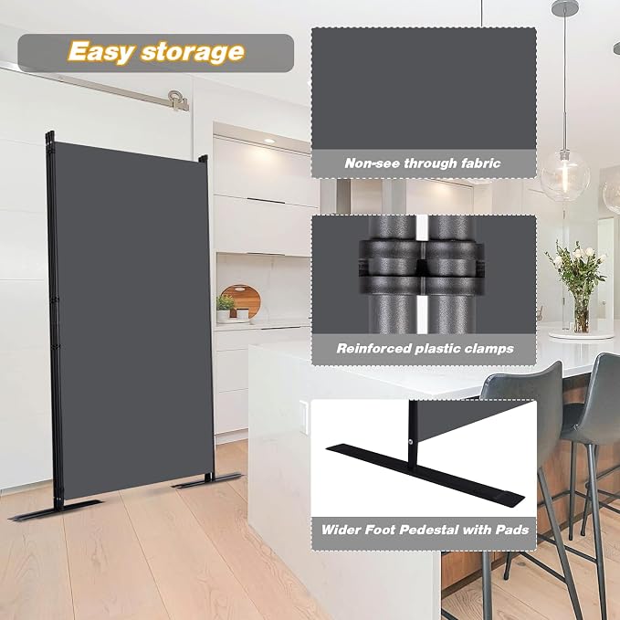 Room Divider, 3 Panel Folding Privacy Screens - Image 4