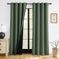 RYB HOME 100% Blackout Bedroom Curtains, Thermal Insulated Curtains | Heat & UV by RYBHOME