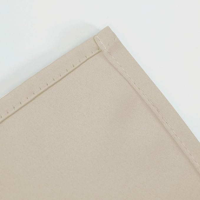 Light Beige Blackout Curtains 34 x 54 Inch Length/Set of 2 Curtain - Image 7