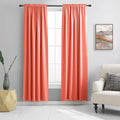 90 Inch Length Blackout Curtains Rod Pocket Curtain Panels by DONREN