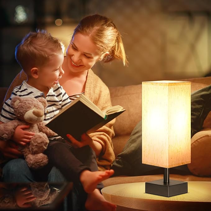 aooshine Small Bedside Table Lamp - Image 3
