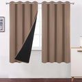100% Blackout Cappuccino Curtains by Lemomo