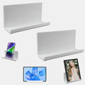 2pcs Acrylic Phone Holder Small Adhesive Shelfs, Minimalist Stick On Shelves by Pansyling