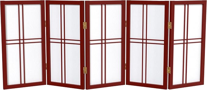2 ft. Short Desktop Double Cross Shoji Screen by RedLantern
