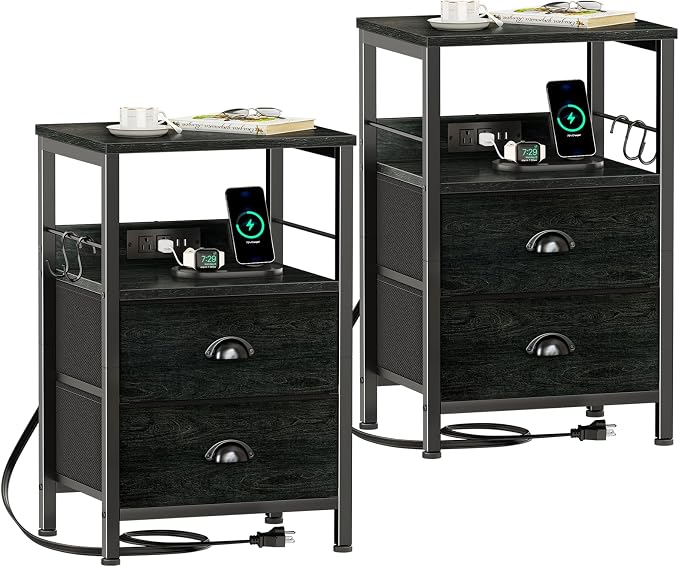 Furologee Nightstand Set of 2, by Furologee