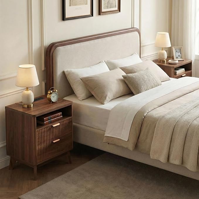 LYNCOHOME Fluted Nightstand - Image 7