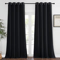 NICETOWN Blackout Black Curtain & Drape 90 inches Long by NICETOWN