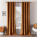 MIULEE Velvet Curtains Gold Brown 52 x 108 Inch Length Set of 2 | Extra Long by MIULEE