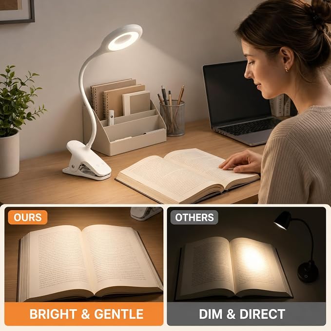 LACOKI Clip on Rechargeable Reading Light - Image 3