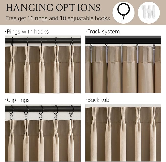 102 Inch Long Camel Custom Velvet Curtains - Image 5