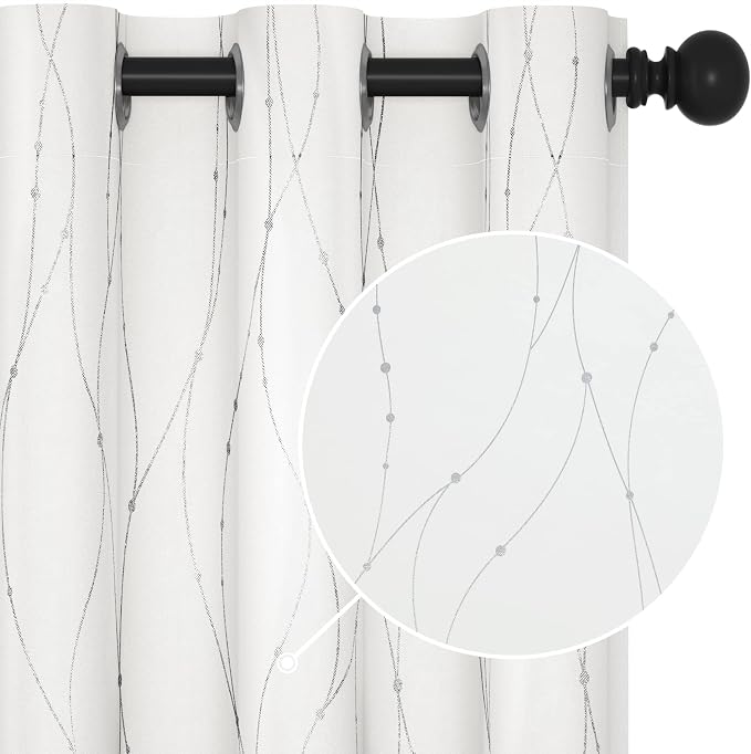 Deconovo Living Room Curtains 95 Inches Long, Thermal Insulated, Room Darkening by Unknown