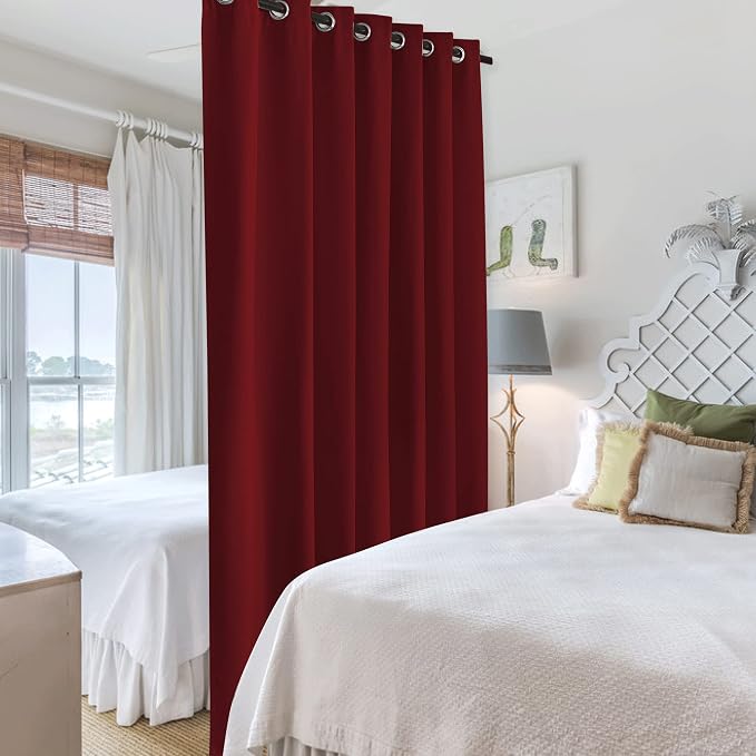 RYB HOME Privacy Curtain for Sliding Glass Door Living Room Locker Bedroom | - Image 4