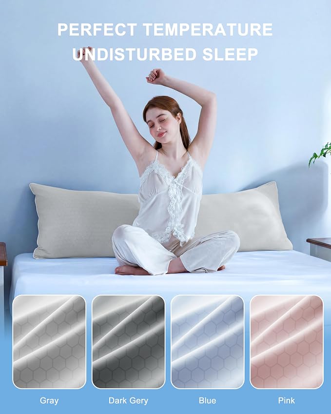 YZ HOME Cooling Body Pillow for Adults, Cold Touch Fabric | Body Pillow for - Image 8