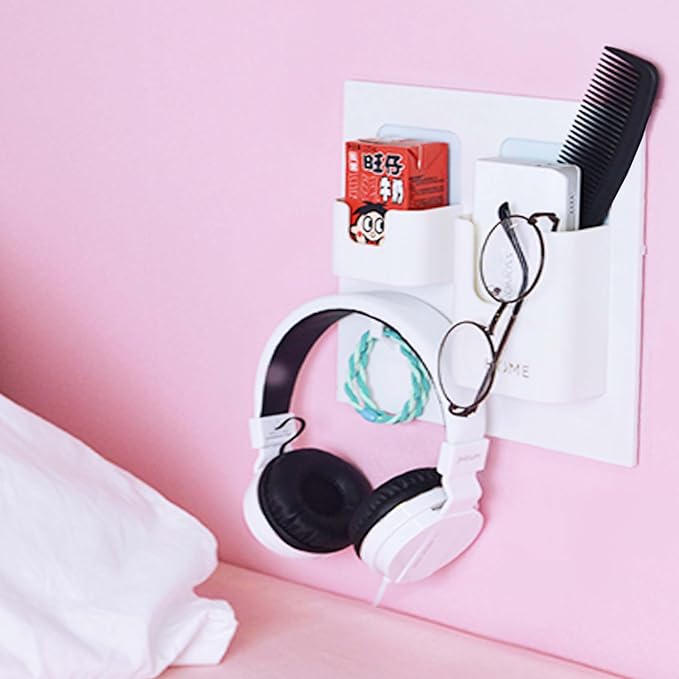 Easy Eco Life Bedside Shelf Accessories Organizer- Wall Mount Self Stick On by EHKIT