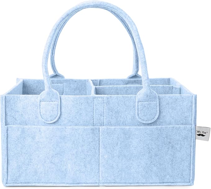 Mr. Pen- Baby Diaper Caddy Organizer, Sky Bliss | Nursery Storage Bin and Car by MrPen
