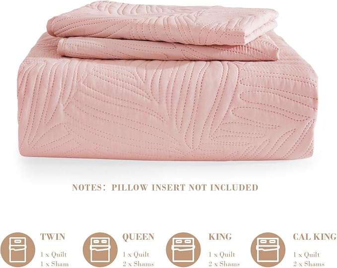 Exclusivo Mezcla 3-Piece King Quilt Bedding Set, Soft Microfiber Bedspreads | - Image 6