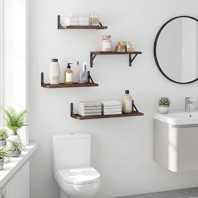 YGEOMER 4 Different Sizes Floating Shelves - Image 7