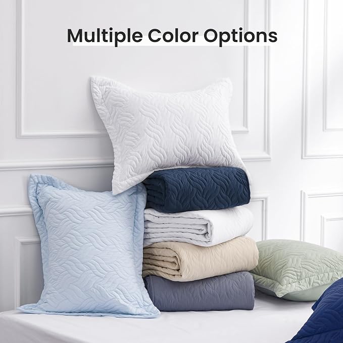 Love's cabin Twin Quilt Set Navy Blue Bedspreads - Image 8