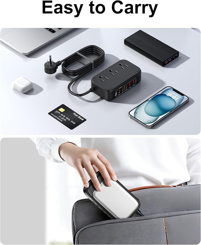 7-in-1 Power Strip, PD GaN 65W USB C Power Strip - Image 7