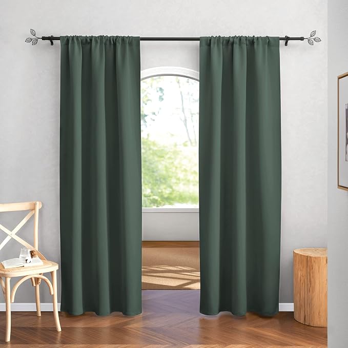 RYB HOME Blackout Curtains for Bedroom Living Dining Room 84 inches Long | - Image 2