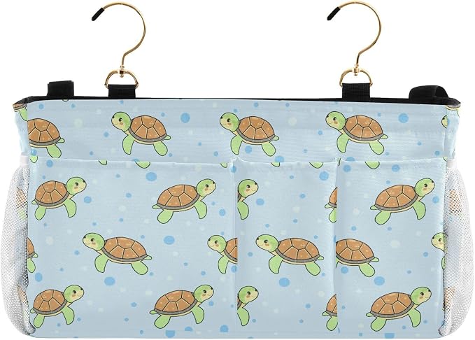 Cartoon Turtles tag8 Bedside Caddy Storage Bag Bedside Organizer - Image 2