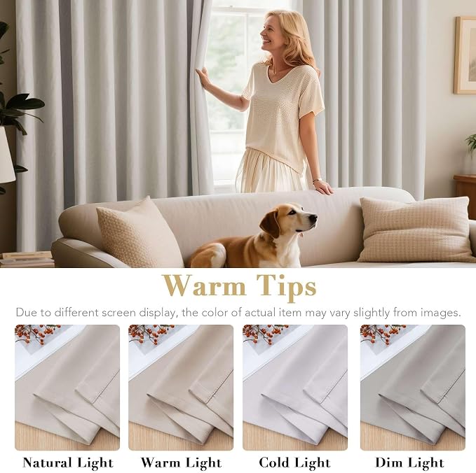 H.VERSAILTEX Extra Long Room Darkening Window Treatment Panels - Image 5