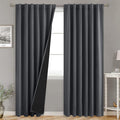 BGment Dark Grey 100% Blackout Curtains by BGment