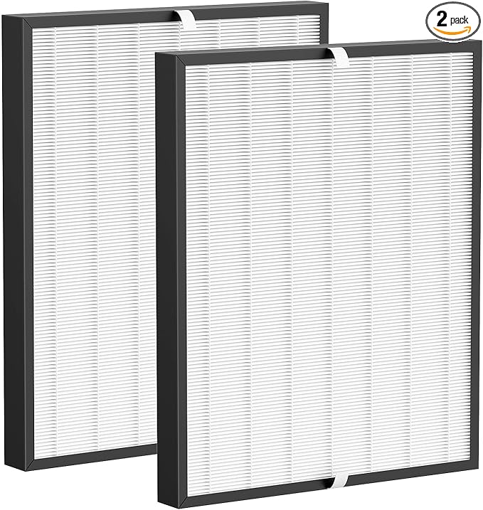 Elnuliros Premium Replacement Filter Compatible with AirDoctor AD3000 Air Cleaner Purifier, Not for AD3500 Version, Include 2 High-Performance Filters, Part # ADF3001, ADF3002