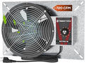 Abestorm 720CFM High Air Flow Crawlspace Ventilation Fan, IP55 Rated 10" Vent Fan with Humidistat Freeze Protection Thermostat for Crawl Space, Basement, Garage, Attic with Isolation Mesh