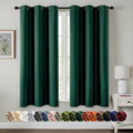 MIULEE Blackout Curtains for Bedroom 2 Panel 40 x 63 Inch Long Hunter Green | by MIULEE