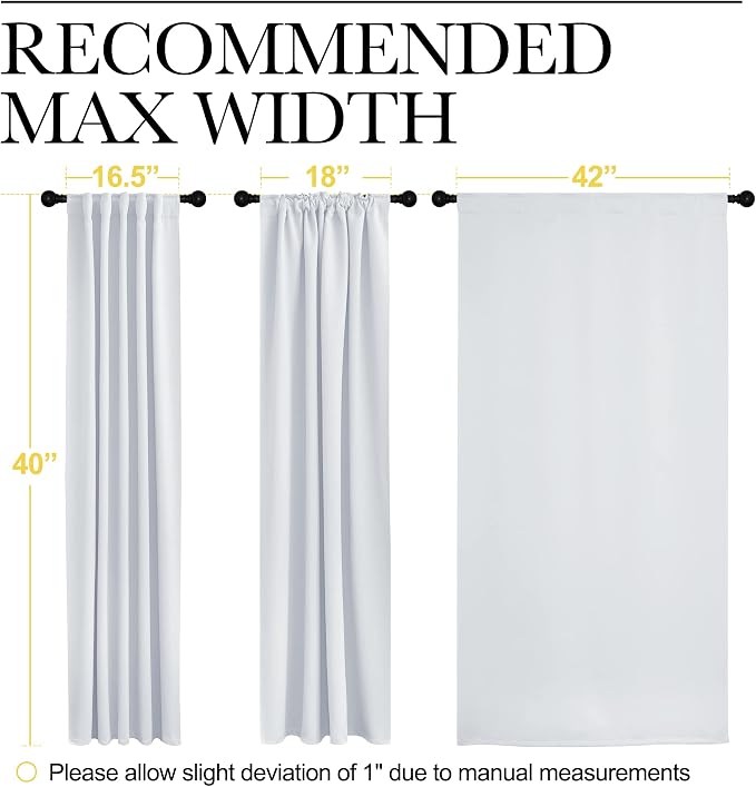 NICETOWN Short Curtains for Small Window - Image 7