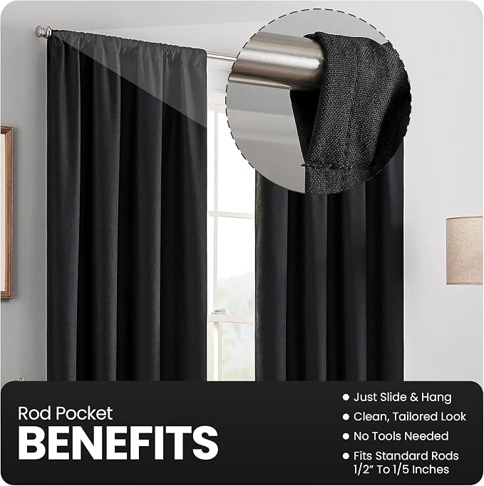 Eclipse Kendall Thermaback Blackout Curtain Set - Image 8