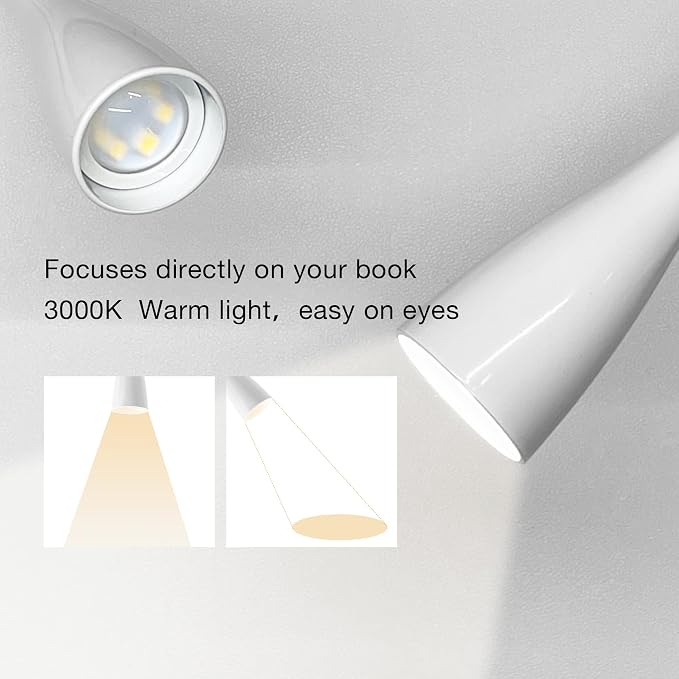 Wall Reading Light for Books in Bed, USB Output Headboard Wall Lamp, 5 Dimmable - Image 6
