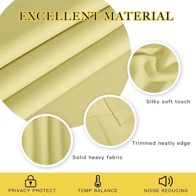 NICETOWN Blackout 108 inch Curtains - Image 2