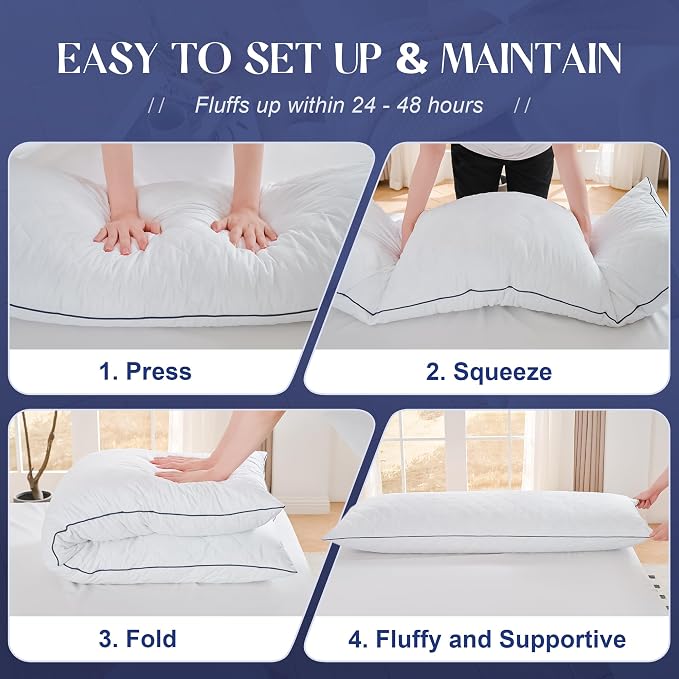 DOWNSTORIA Memory Foam Body Pillow - Image 6