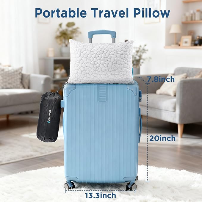 Cooling Pillow Camping Size 1 Pack, Adjustable Bed Pillows - Image 9